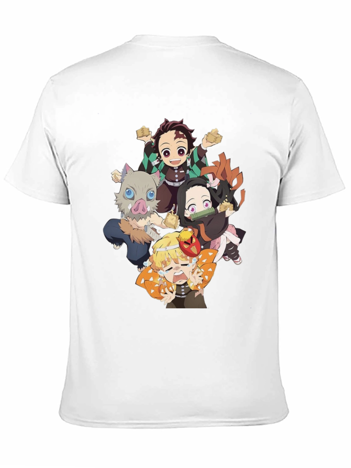 Anime Character Graphic Print Black T-Shirt