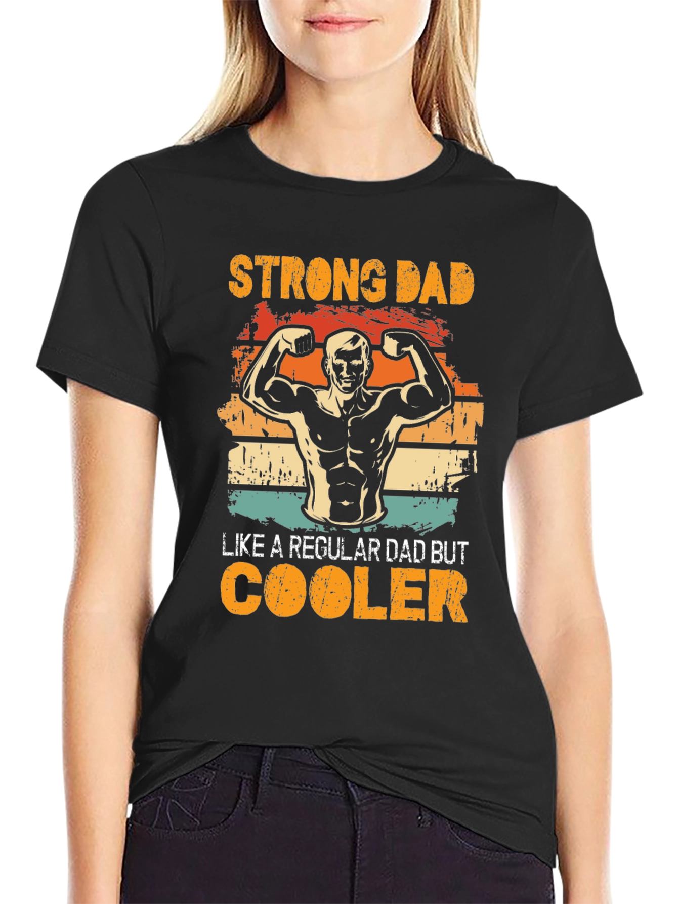 Strong Dad T-Shirt - Cool Dad Design