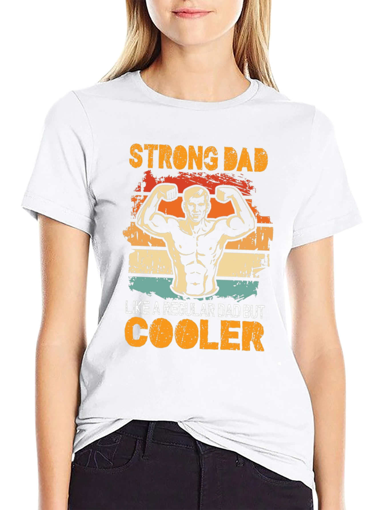 Strong Dad T-Shirt - Cool Dad Design