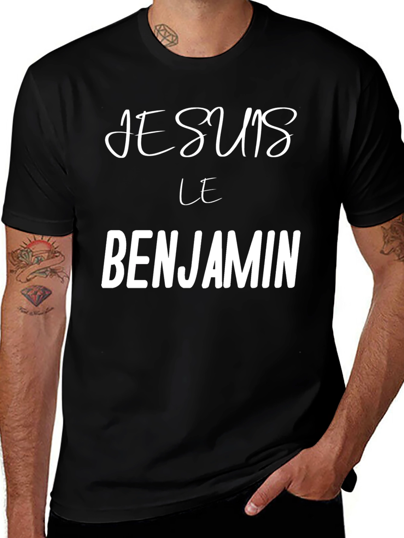 Je Suis Le Benjamin T-Shirt - Black Crew Neck