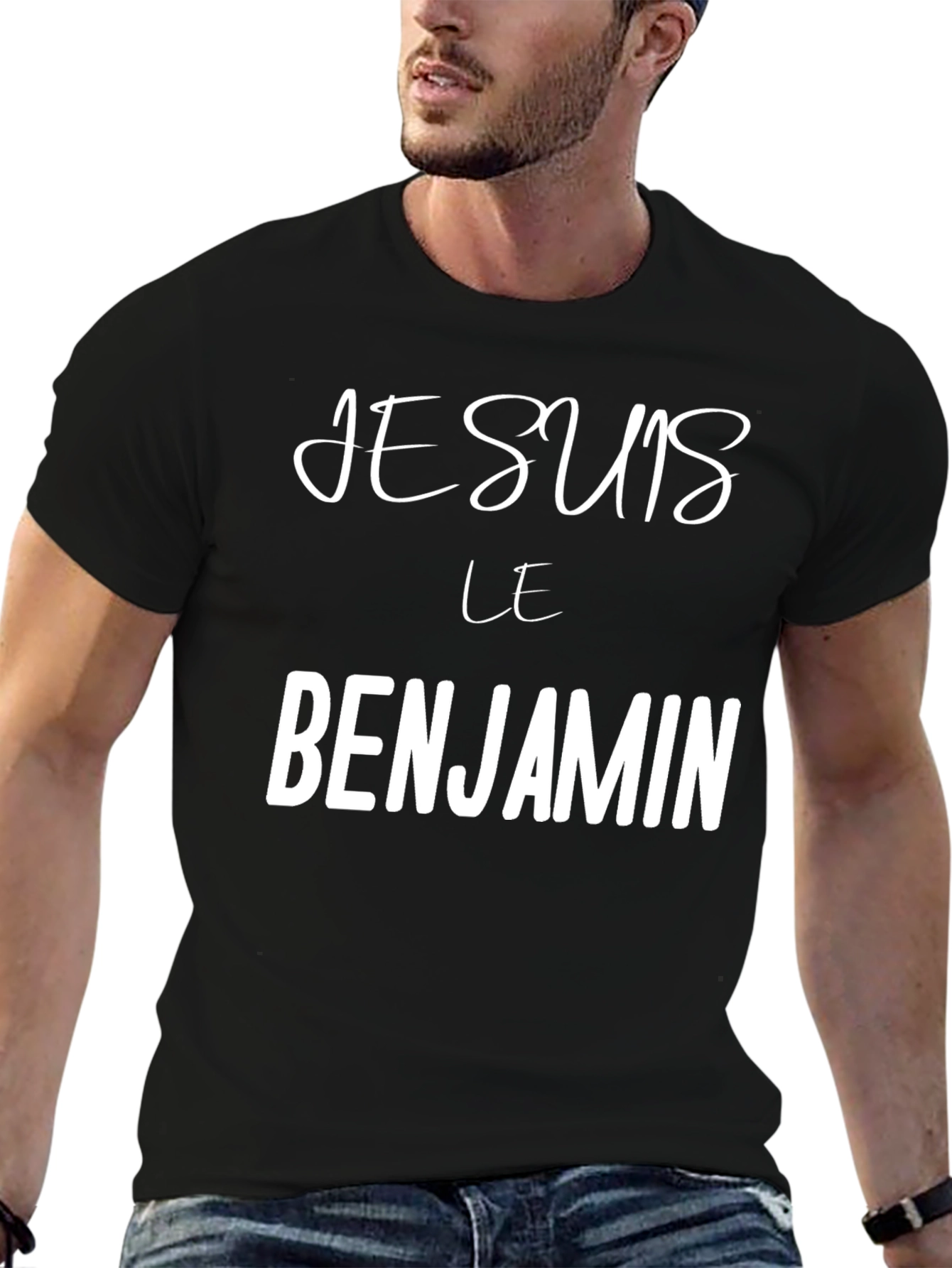 Je Suis Le Benjamin T-Shirt - Black Crew Neck