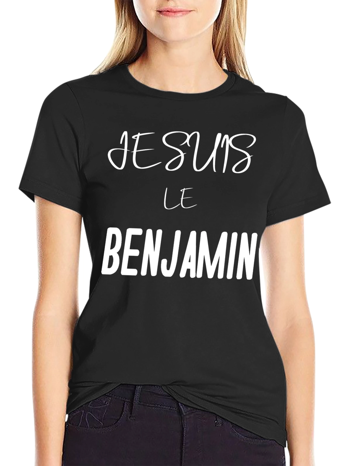 Je Suis Le Benjamin T-Shirt - Black Crew Neck