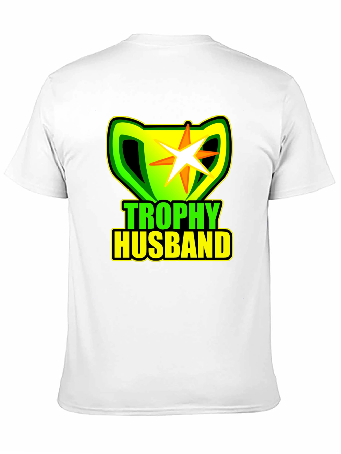 Trophy Husband Black T-Shirt Novelty Graphic Tee