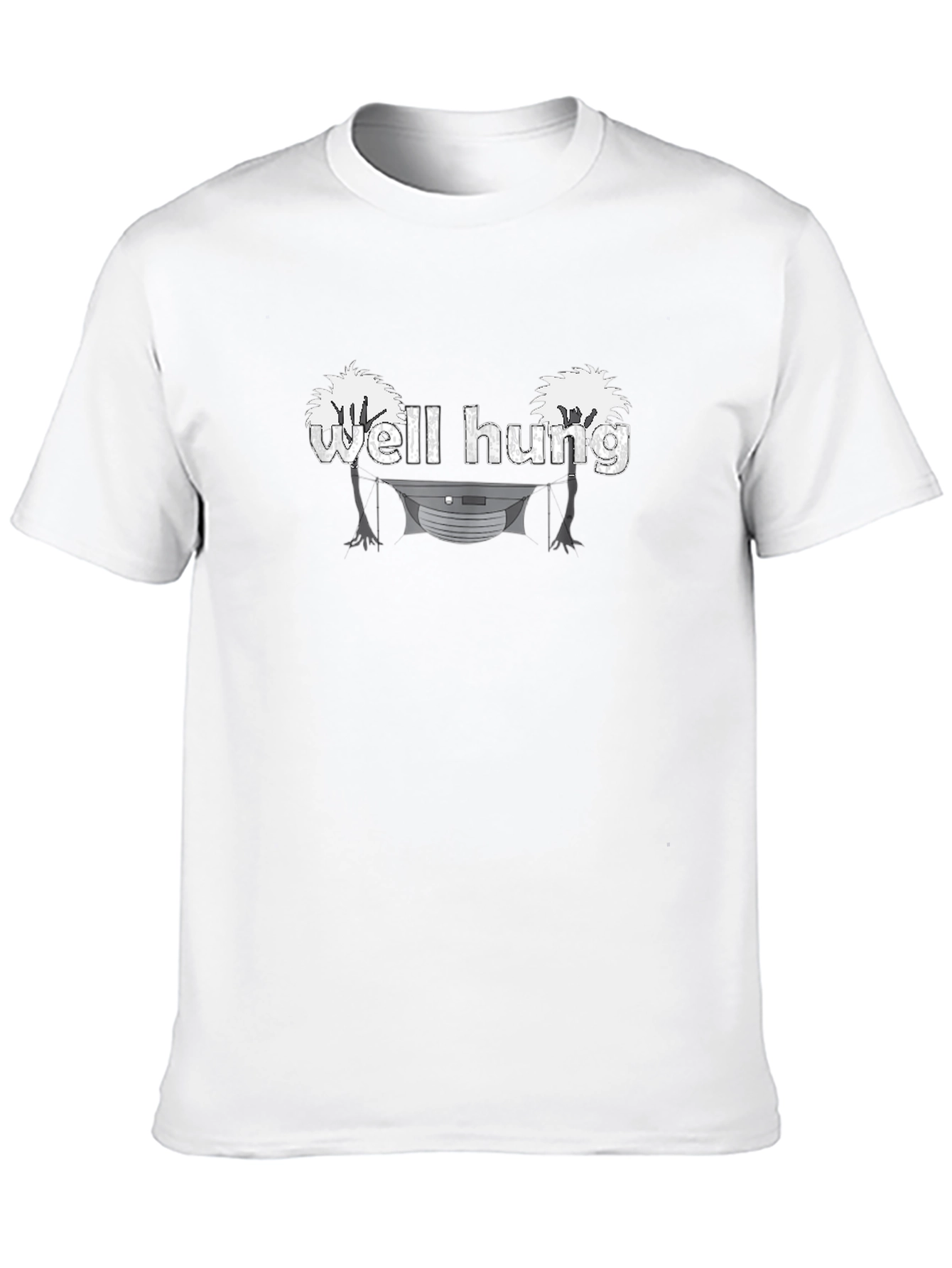 Well Hung T-Shirt Funny Humor Tee