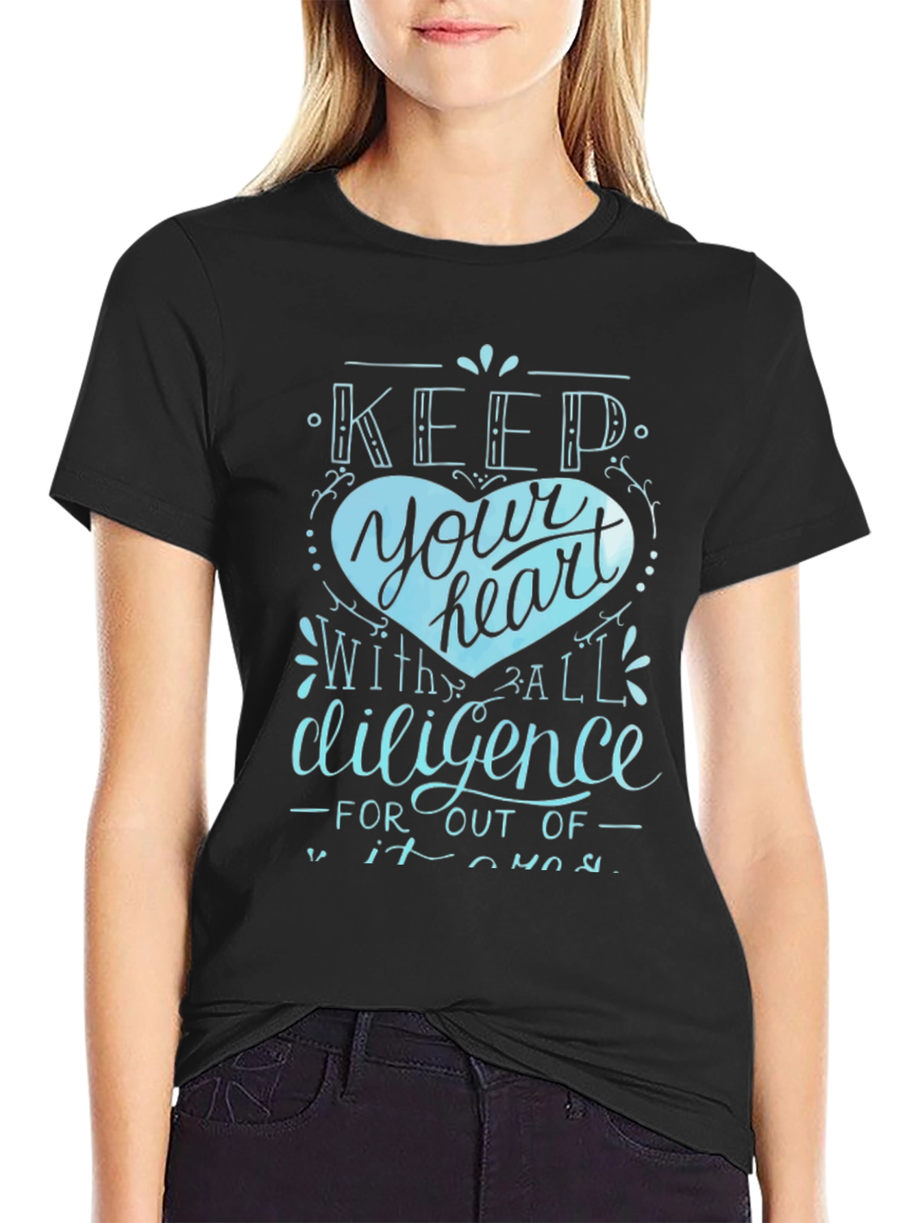 Keep Your Heart Tee - Diligence Graphic T-Shirt