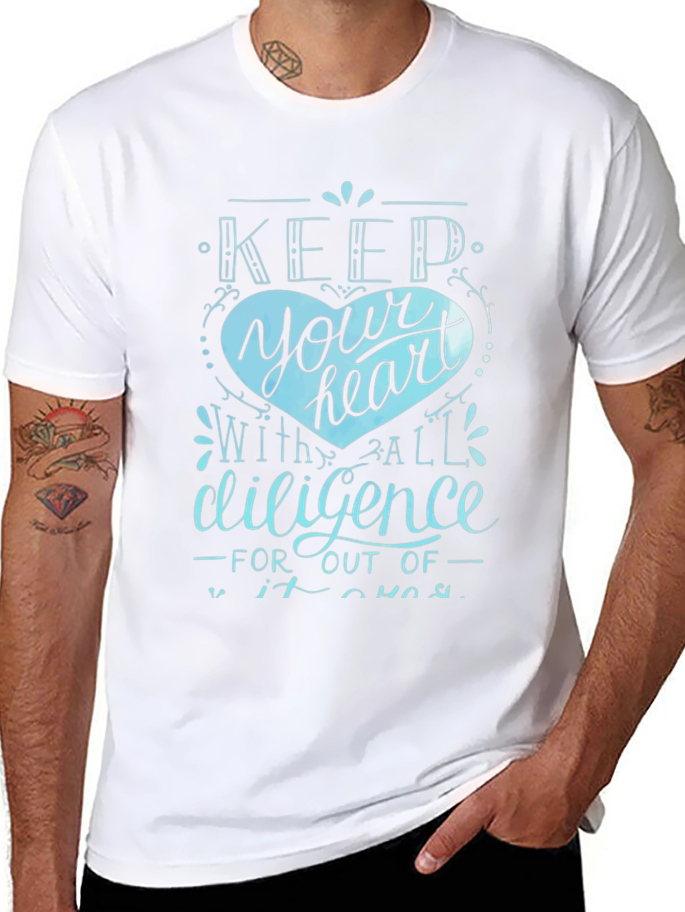 Keep Your Heart Tee - Diligence Graphic T-Shirt