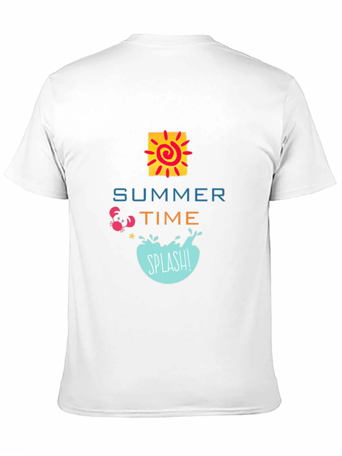 Summer Time Graphic Black T-Shirt