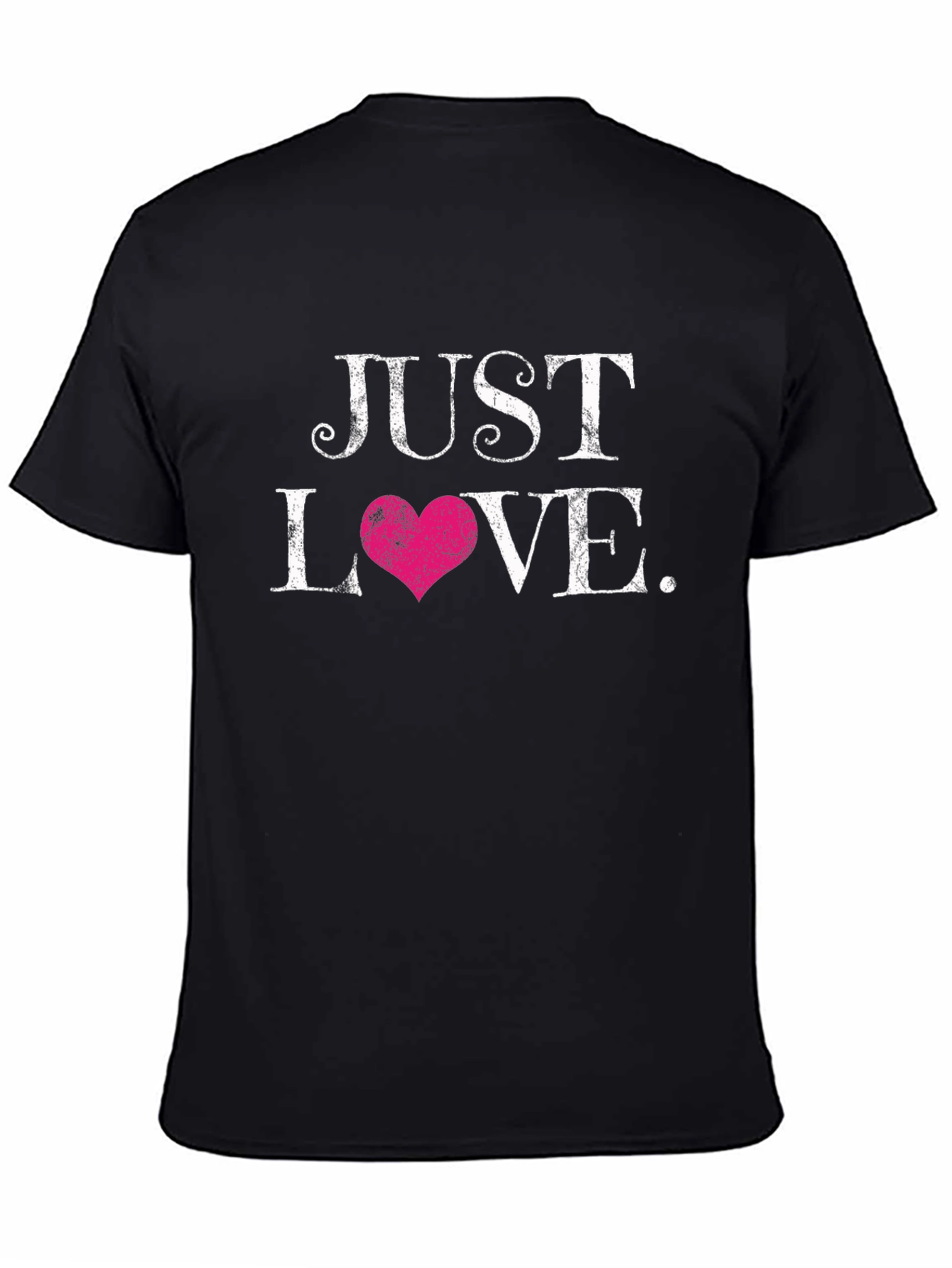 Just Love Graphic Tee - Stylish Black T-Shirt