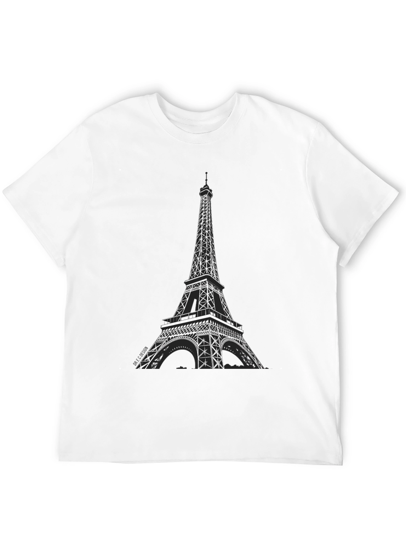 Eiffel Tower Graphic Tee - Black