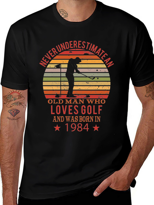 Golf Lover 1984 Vintage Style T-Shirt