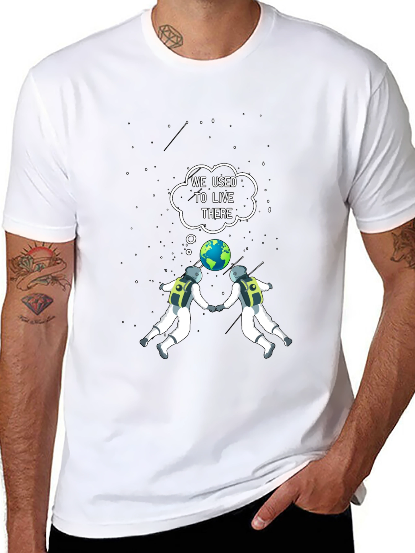 Astronaut Space T-Shirt - We Used to Live There