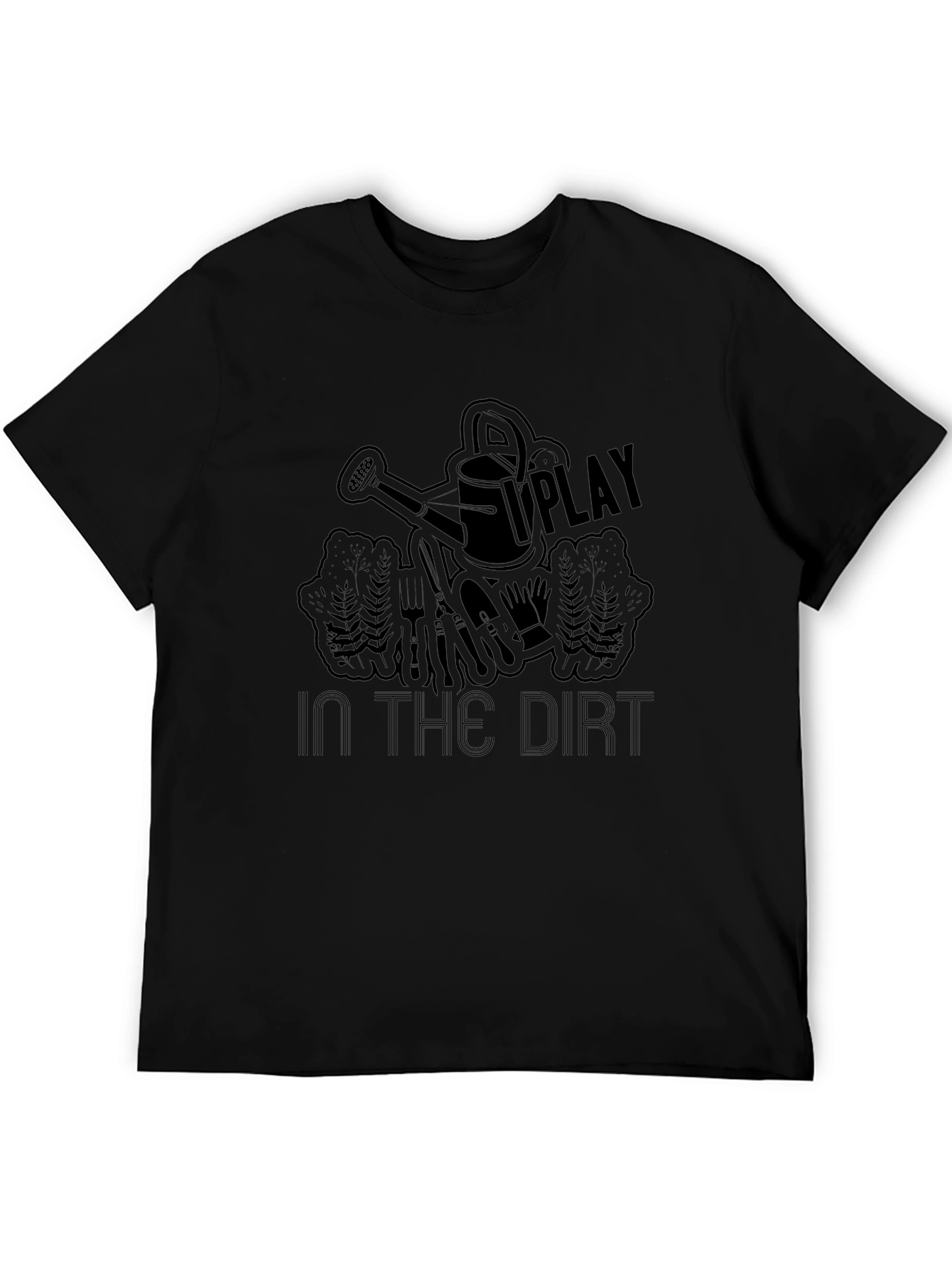 Play in the Dirt Black Graphic T-Shirt