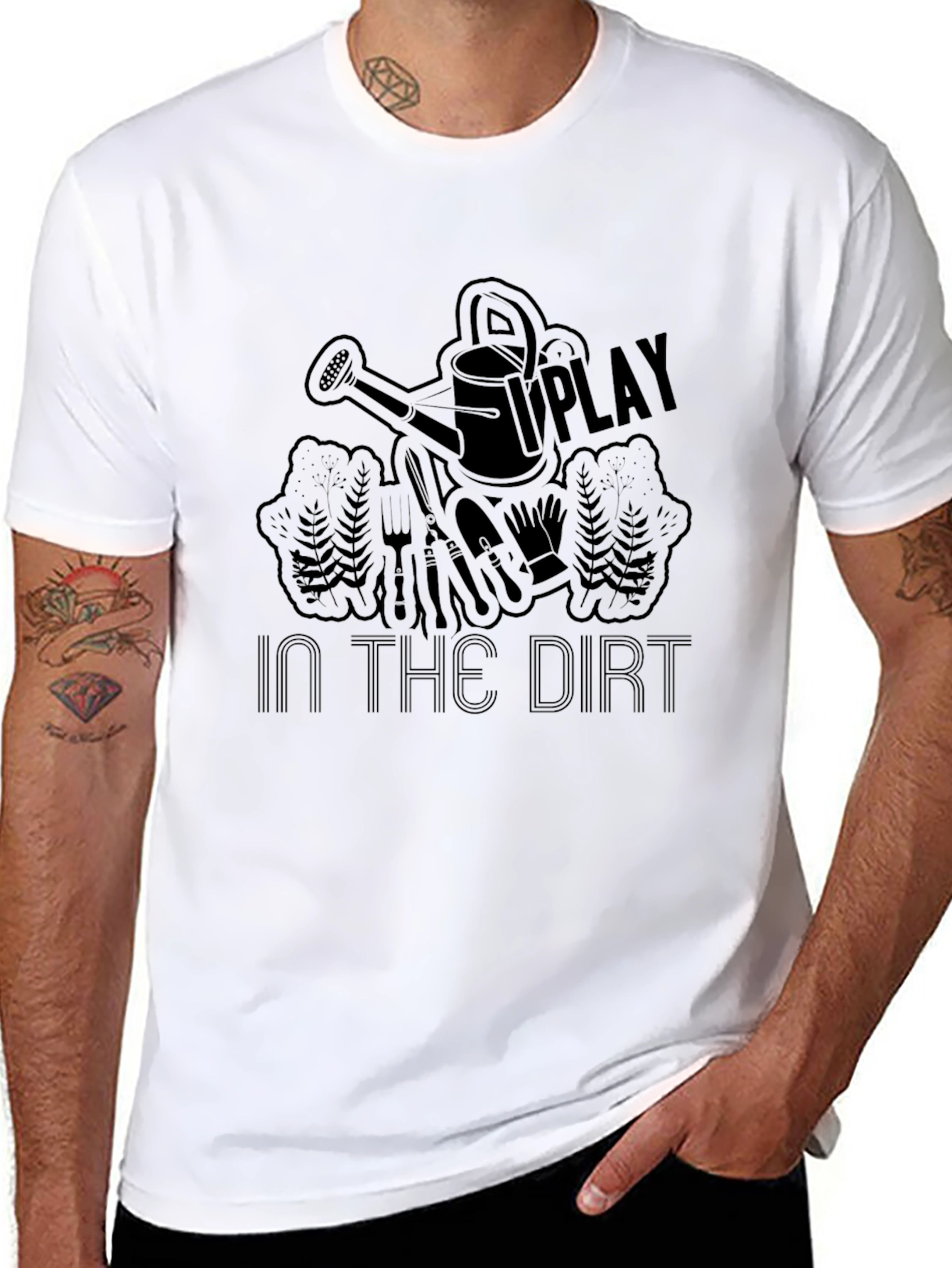 Play in the Dirt Black Graphic T-Shirt