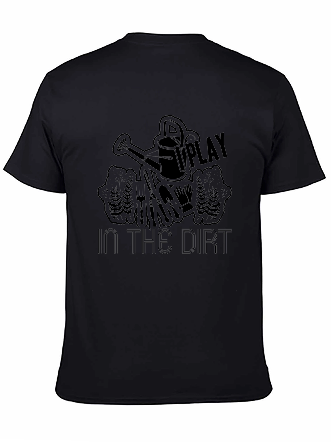 Play in the Dirt Black Graphic T-Shirt