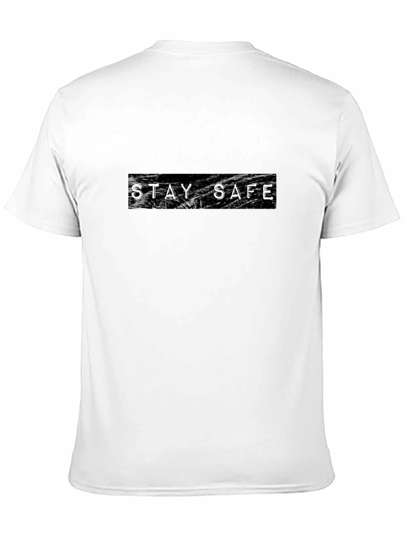 Stay Safe Black Graphic T-Shirt