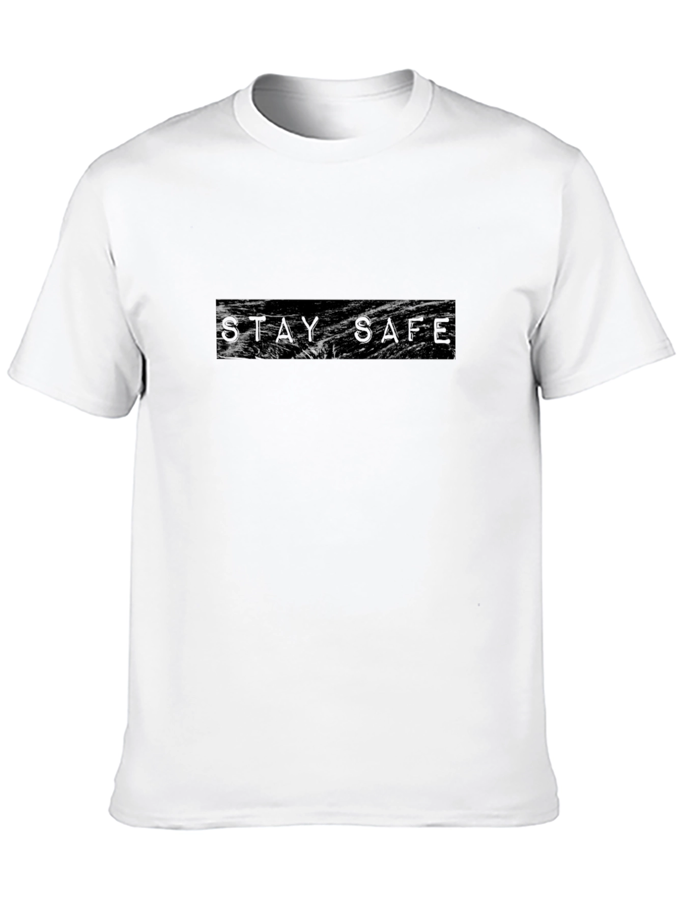 Stay Safe Black Graphic T-Shirt