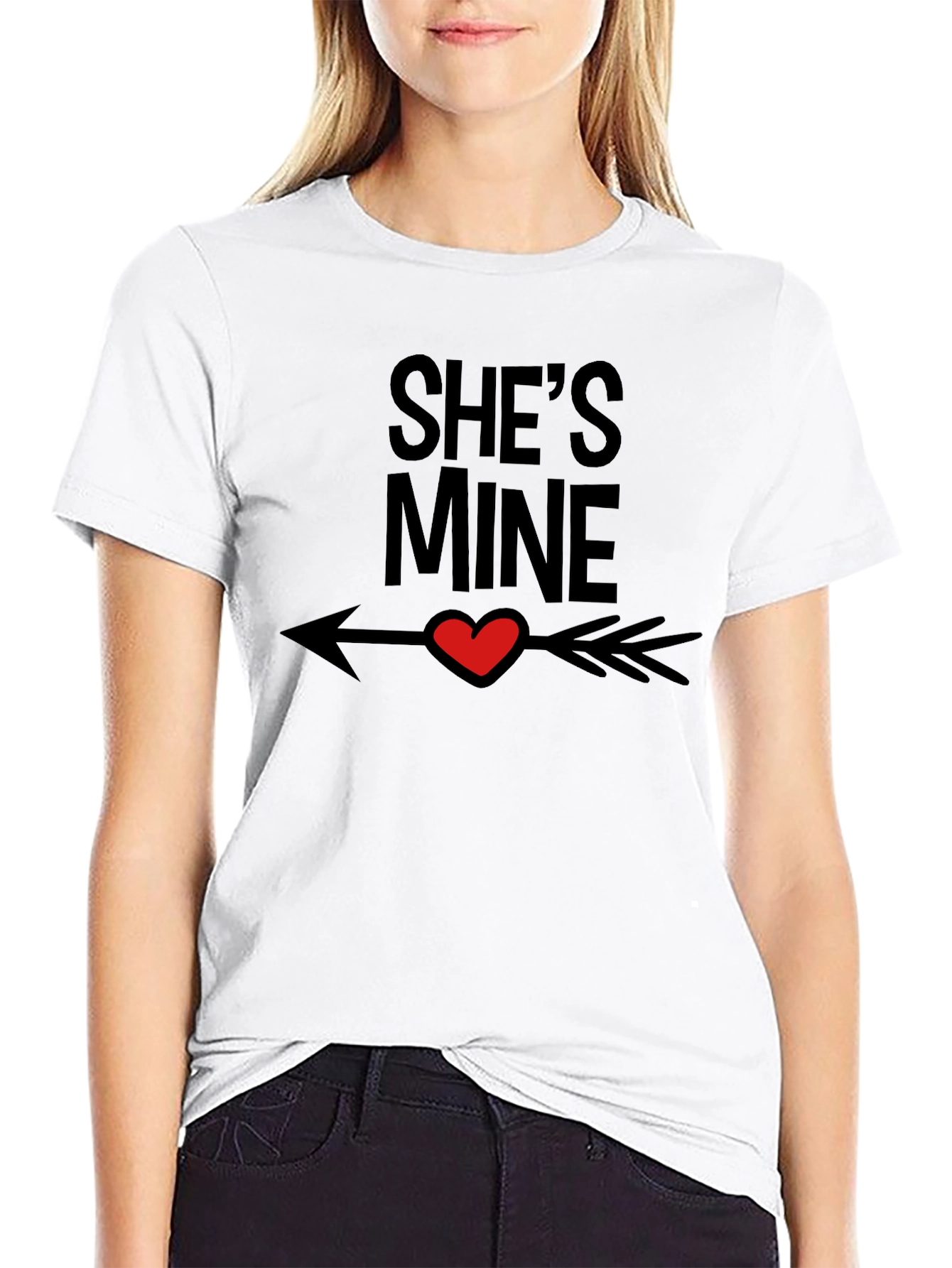 Shes Mine Graphic Tee - Valentines Day Gift