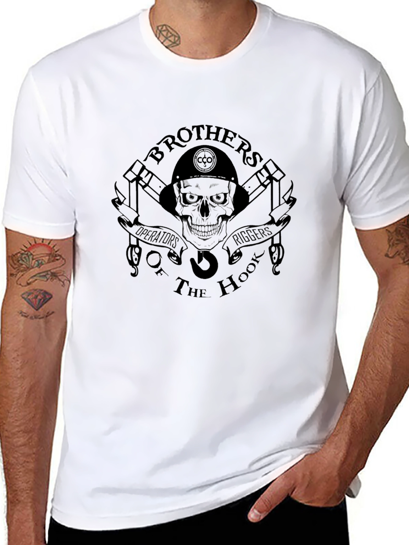 Brothers of the Hook Black Graphic Tee
