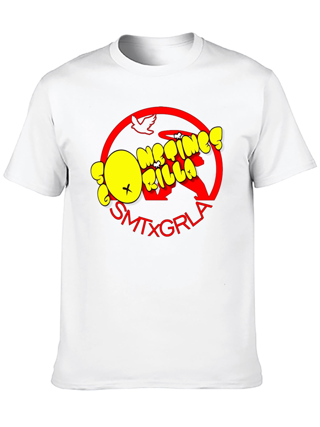 SMTXGRLA Gorillaz Graphic Print Black T-Shirt