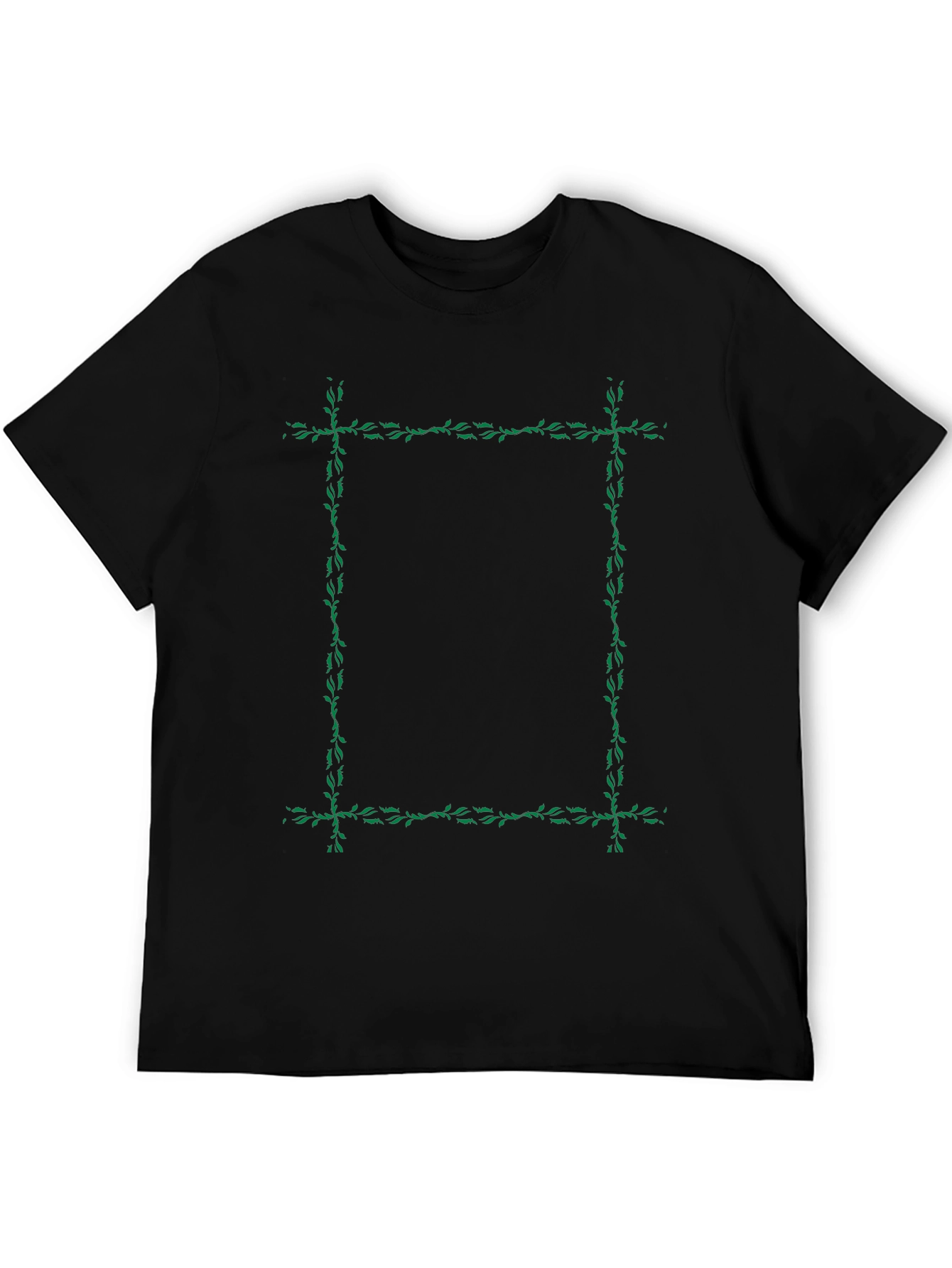 Botanical Frame Black T-Shirt