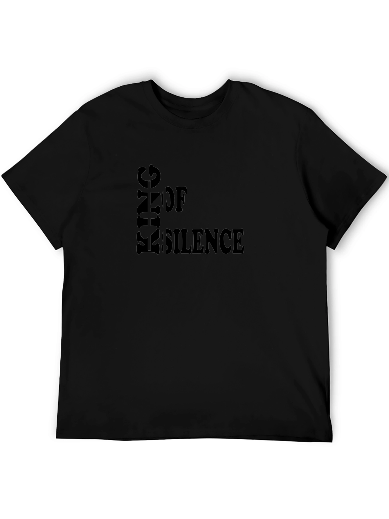 King of Silence Black T-Shirt - Bold Graphic Tee