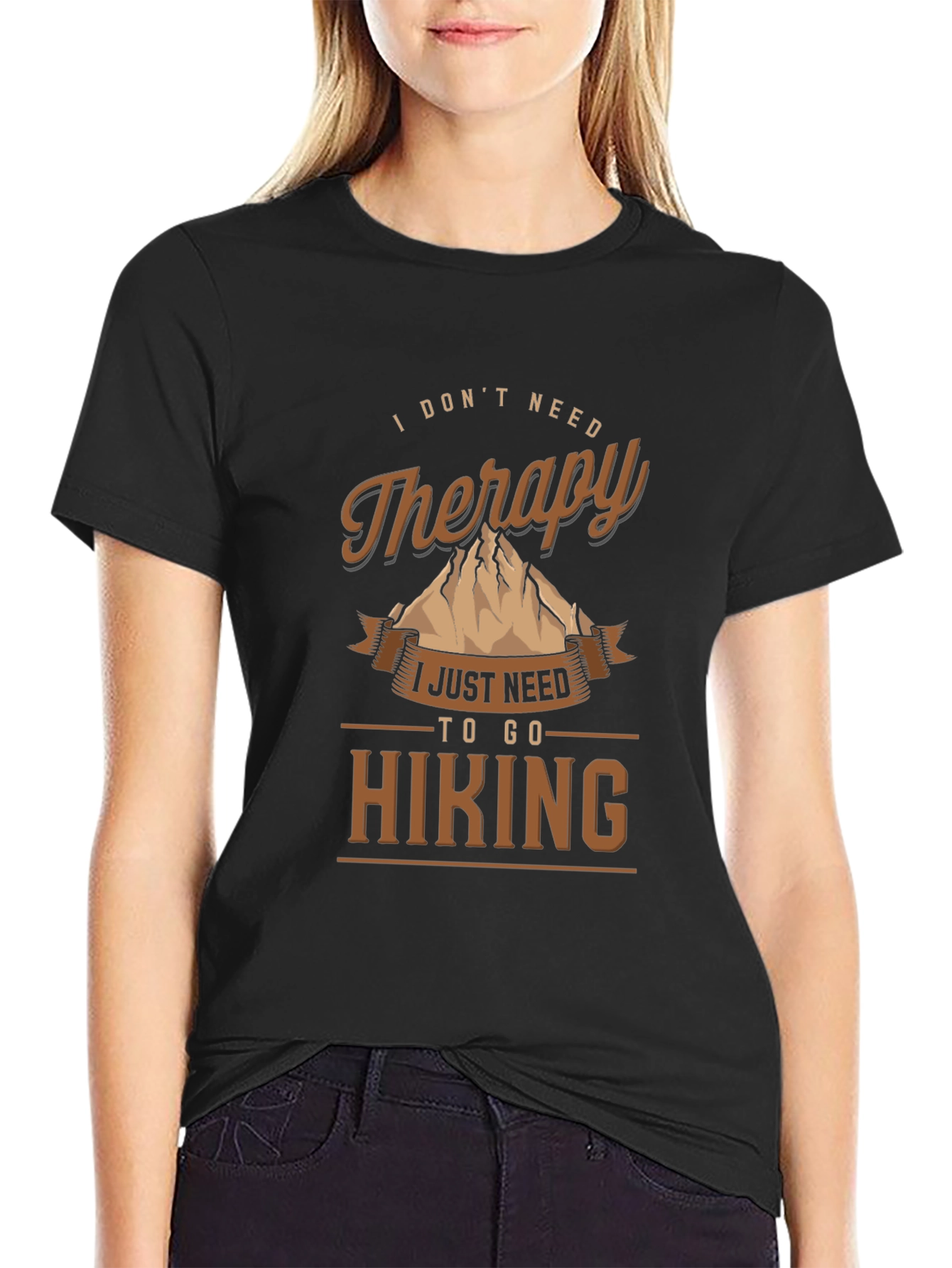 Hiking Therapy Graphic T-Shirt
