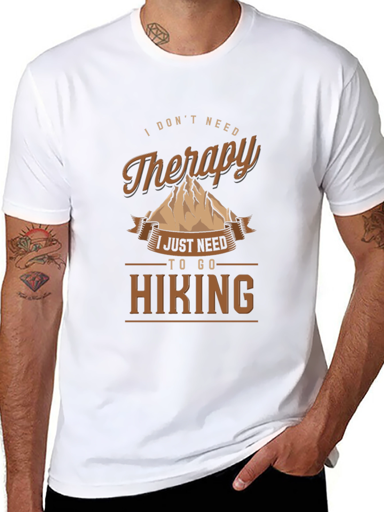 Hiking Therapy Graphic T-Shirt