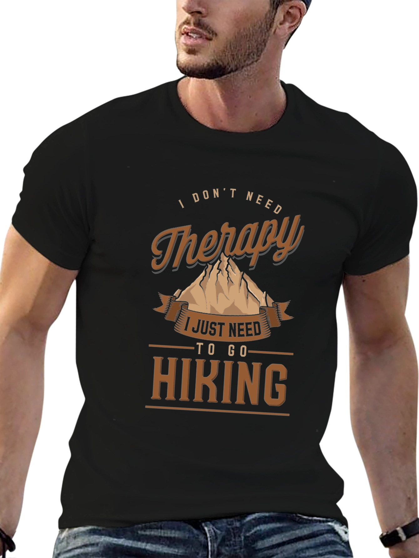 Hiking Therapy Graphic T-Shirt