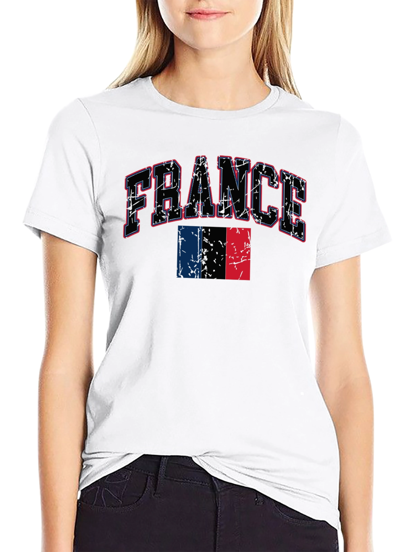 France T-Shirt - Patriotic French Flag Design