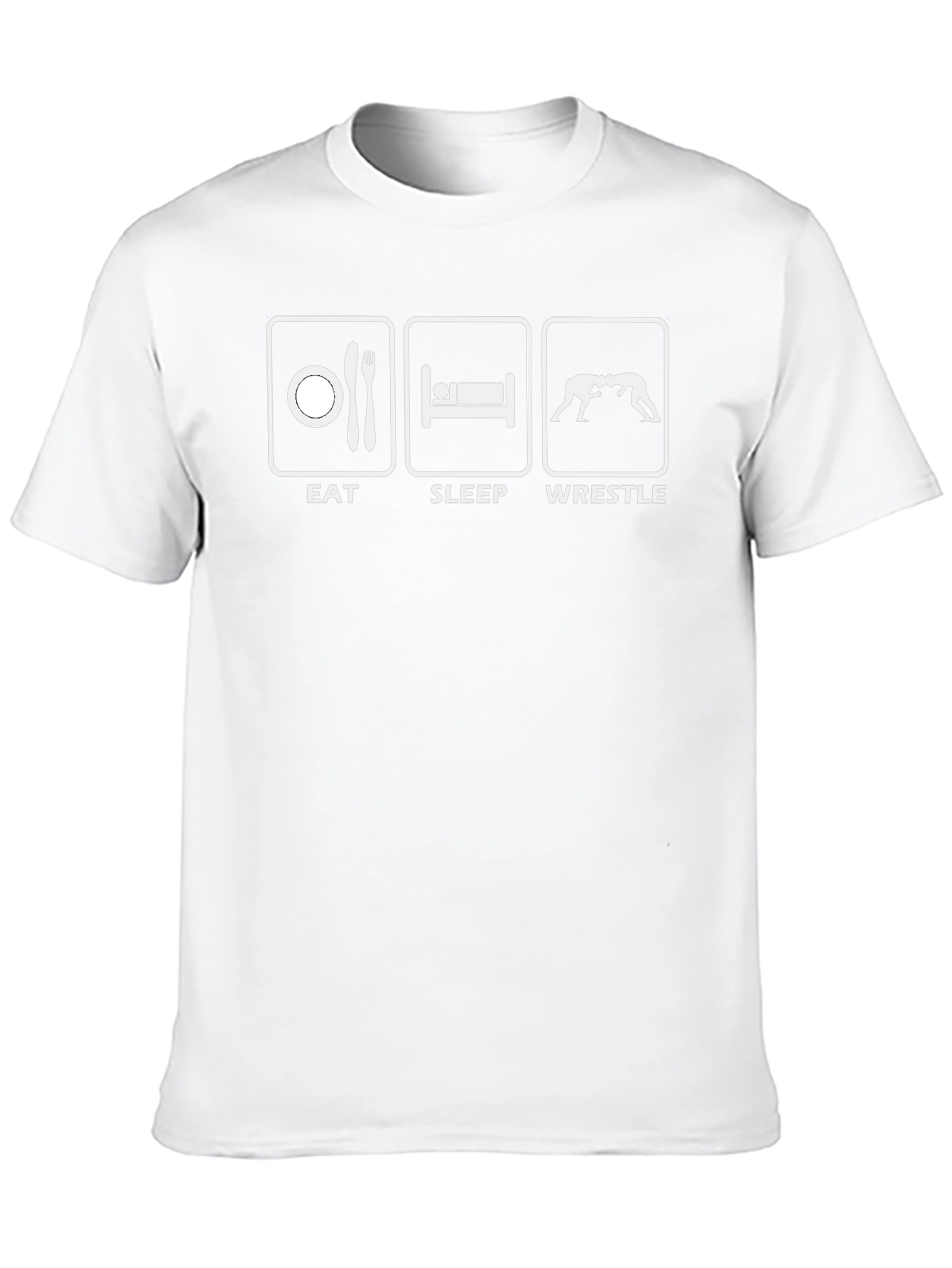 Eat Sleep Wrestle Black T-Shirt