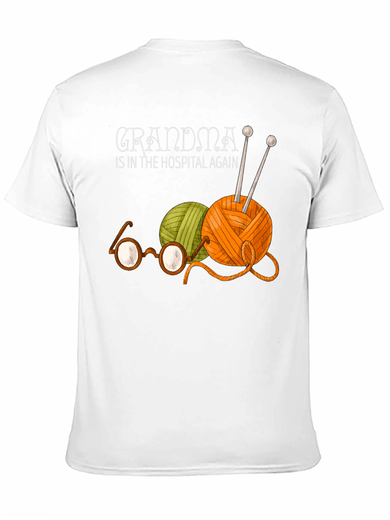 Grandmas Yarn Tee - Knitting Humor T-Shirt
