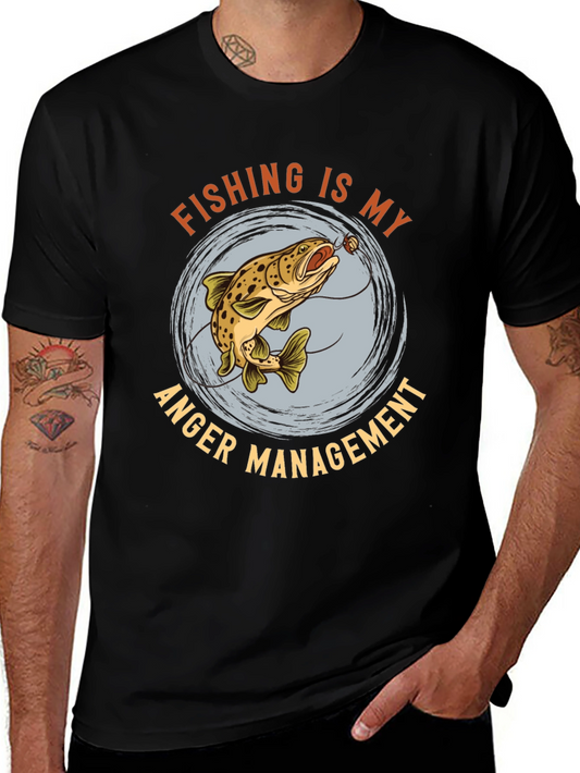 Fishing Anger Management Graphic Tee
