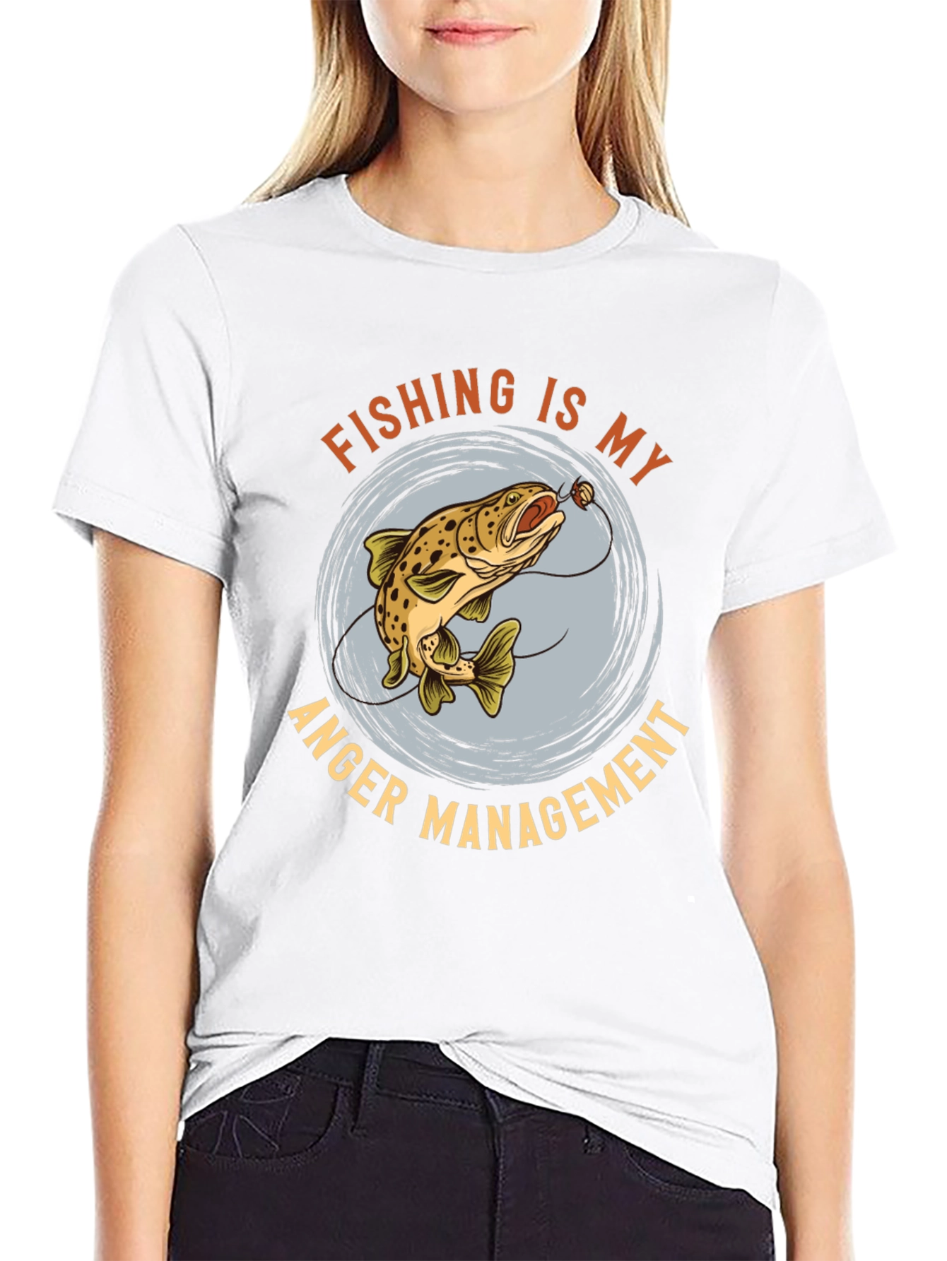 Fishing Anger Management Graphic Tee
