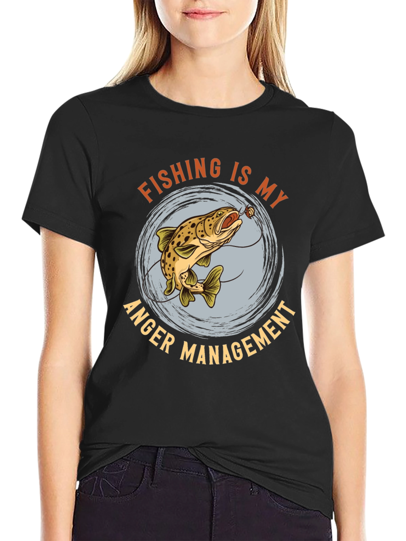 Fishing Anger Management Graphic Tee