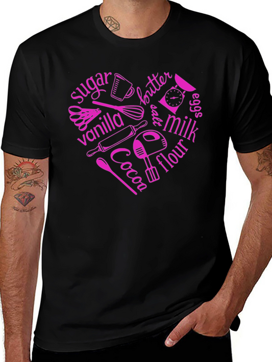 Baking Ingredients Heart T-Shirt
