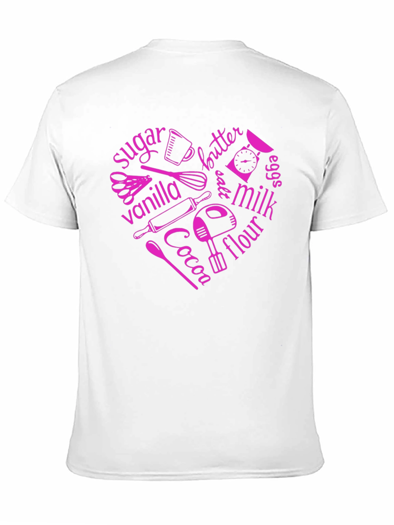 Baking Ingredients Heart T-Shirt