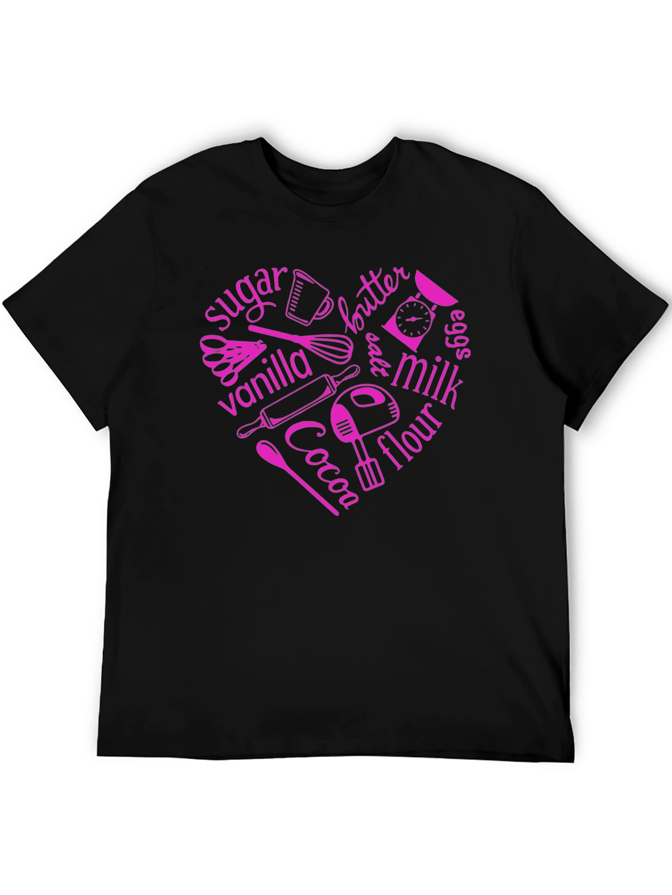 Baking Ingredients Heart T-Shirt