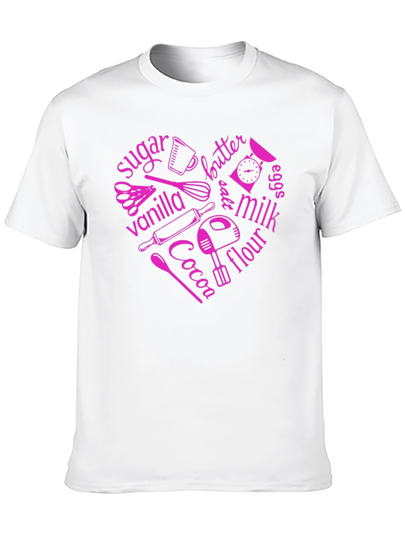 Baking Ingredients Heart T-Shirt