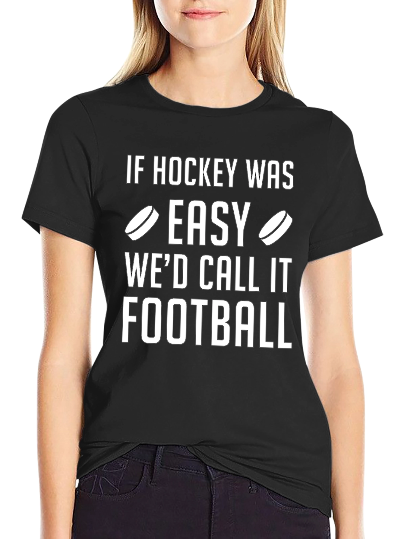 Hockey vs Football T-Shirt - Funny Sports Tee