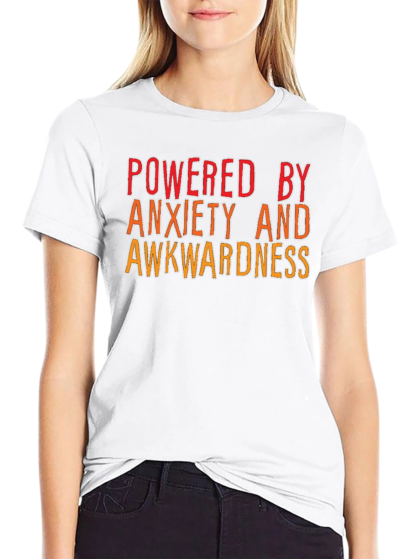 Powered By Anxiety and Awkwardness T-Shirt