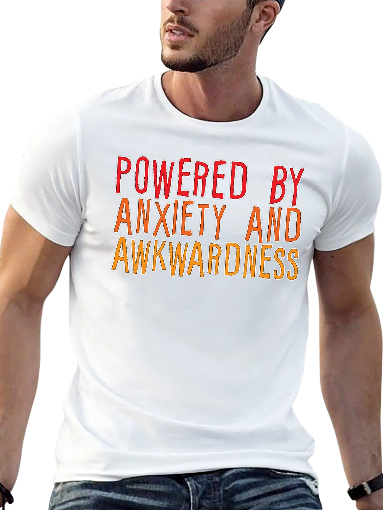 Powered By Anxiety and Awkwardness T-Shirt