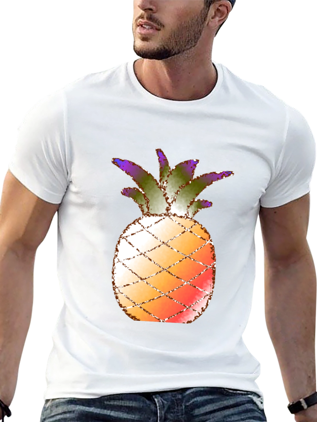Pineapple Graphic Tee - Tropical Summer Vibes