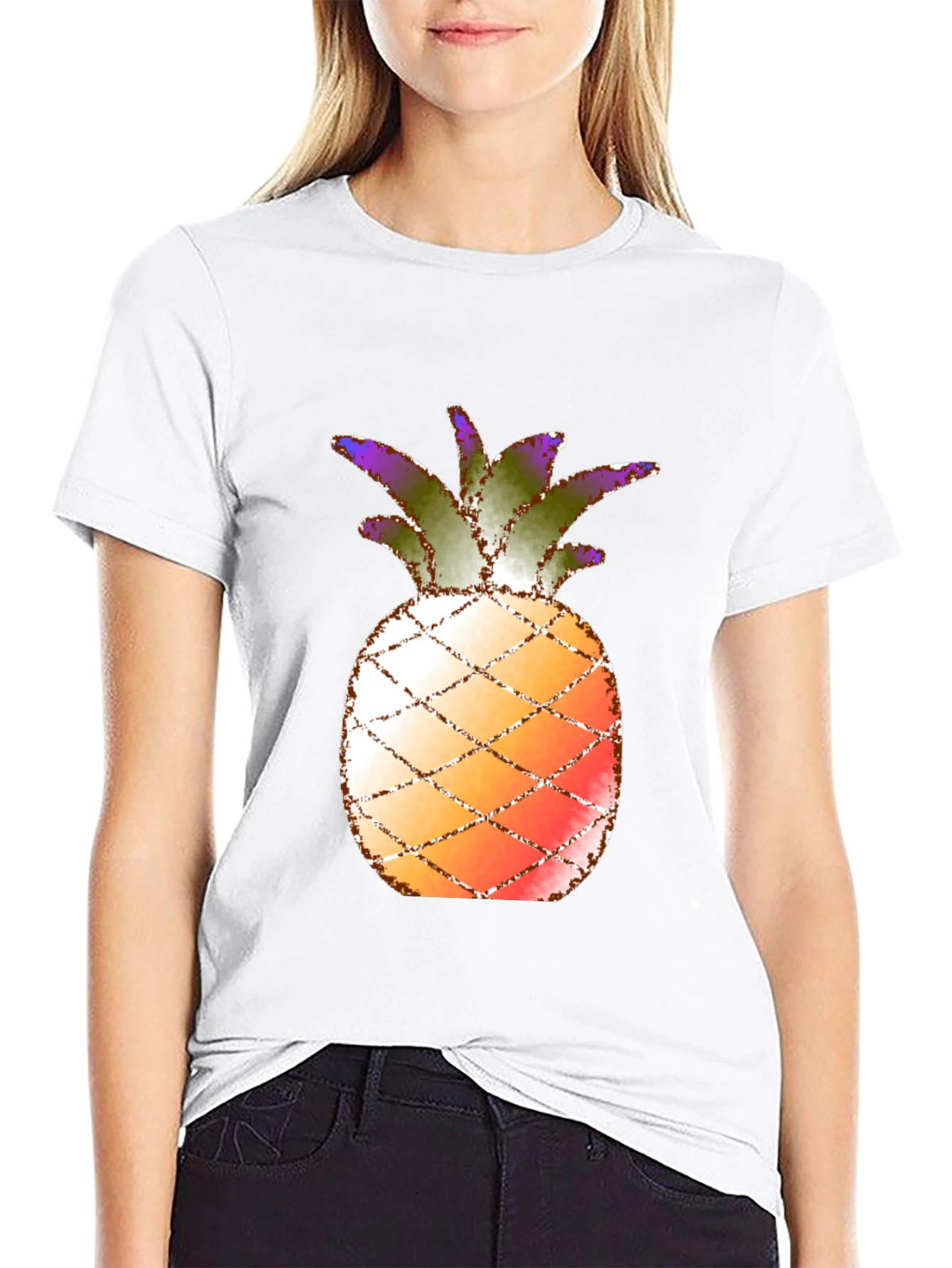 Pineapple Graphic Tee - Tropical Summer Vibes