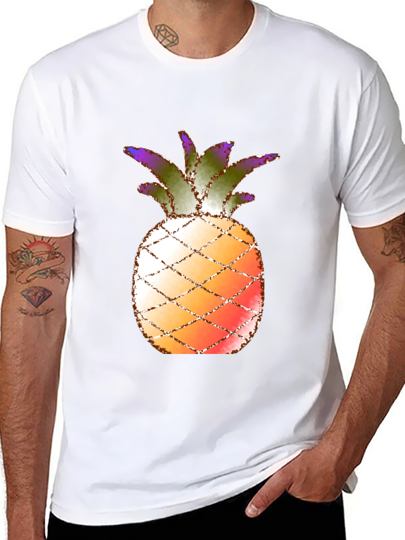 Pineapple Graphic Tee - Tropical Summer Vibes