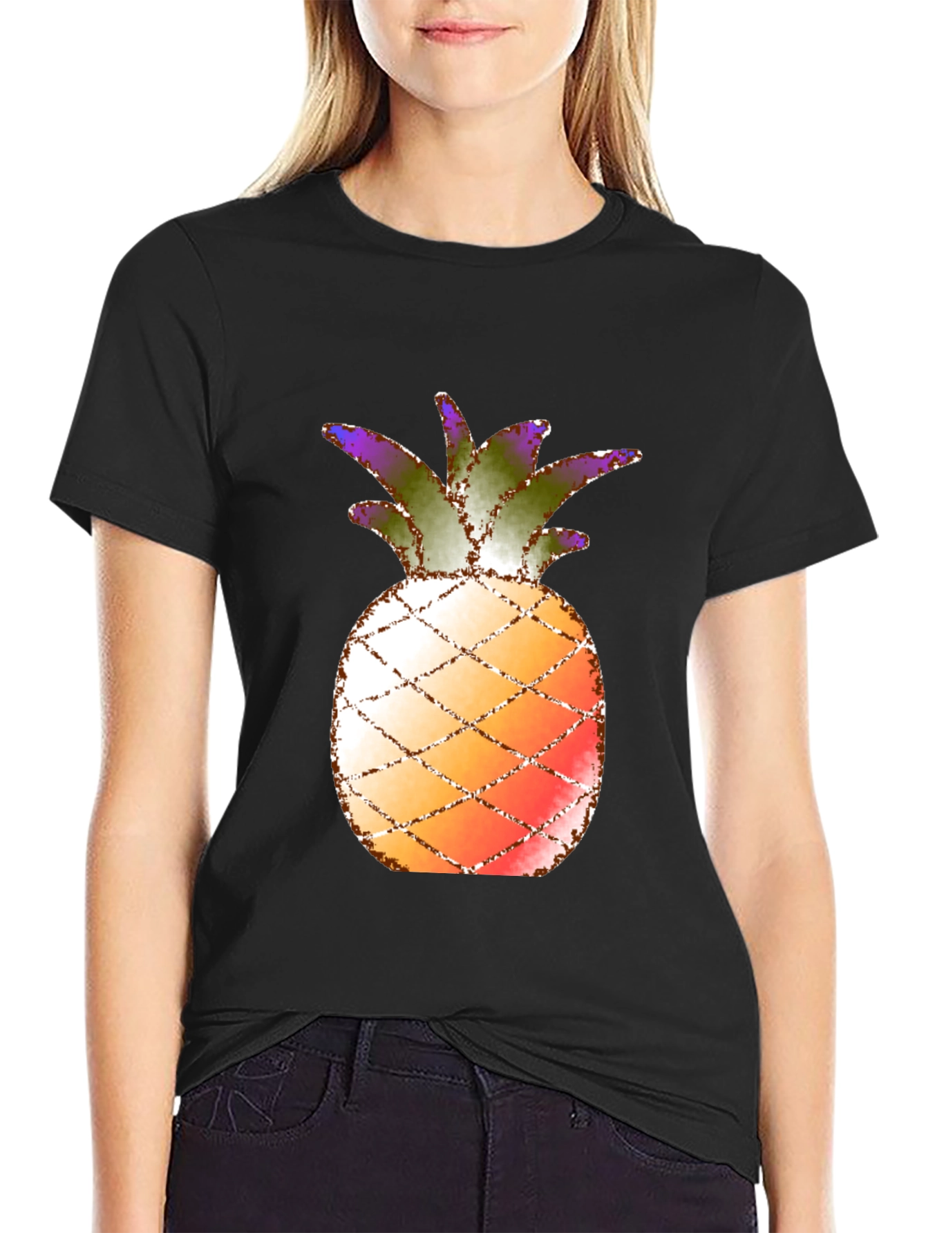 Pineapple Graphic Tee - Tropical Summer Vibes