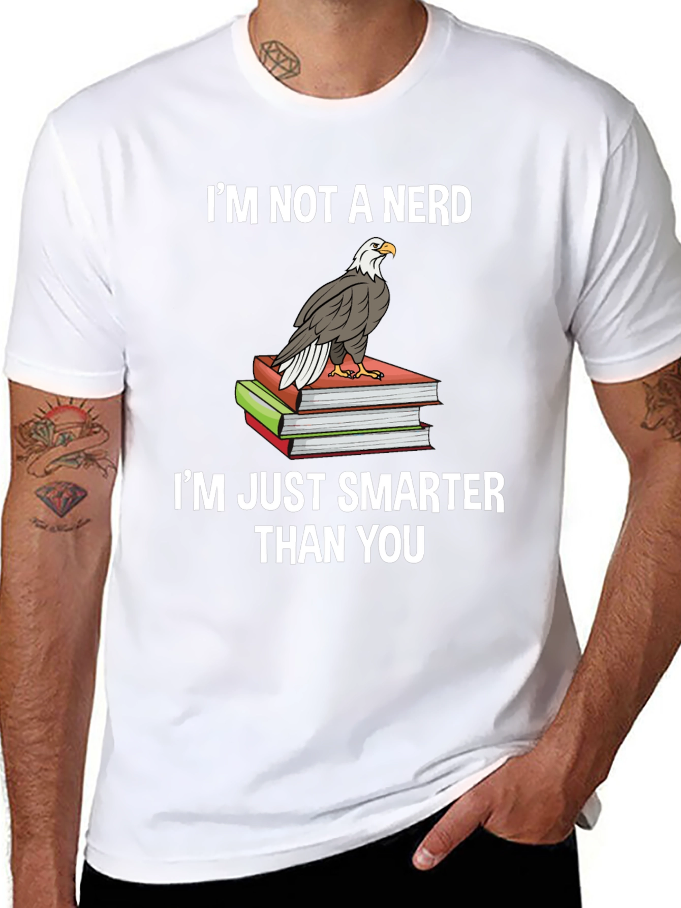Smart & Sarcastic: Im Not A Nerd Eagle T-Shirt