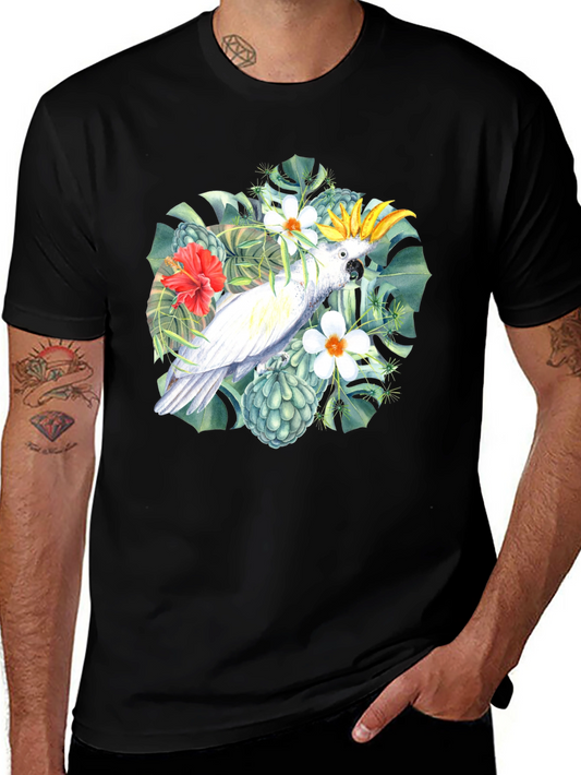 Tropical Parrot T-Shirt - Island Vibes