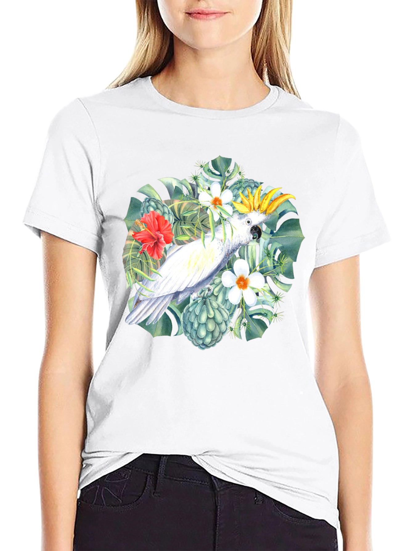 Tropical Parrot T-Shirt - Island Vibes