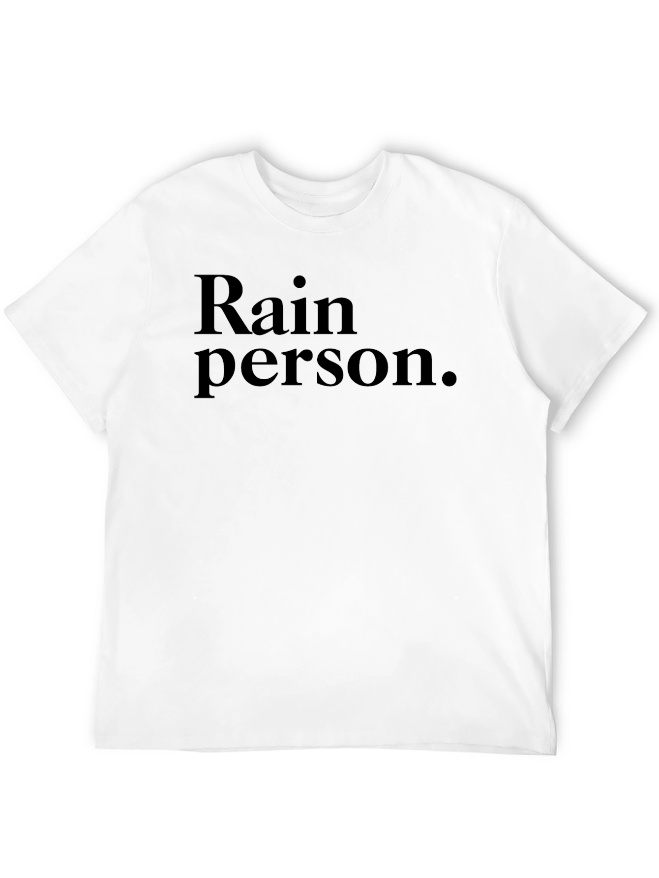 Rain Person Graphic Tee - Soft Cotton Blend
