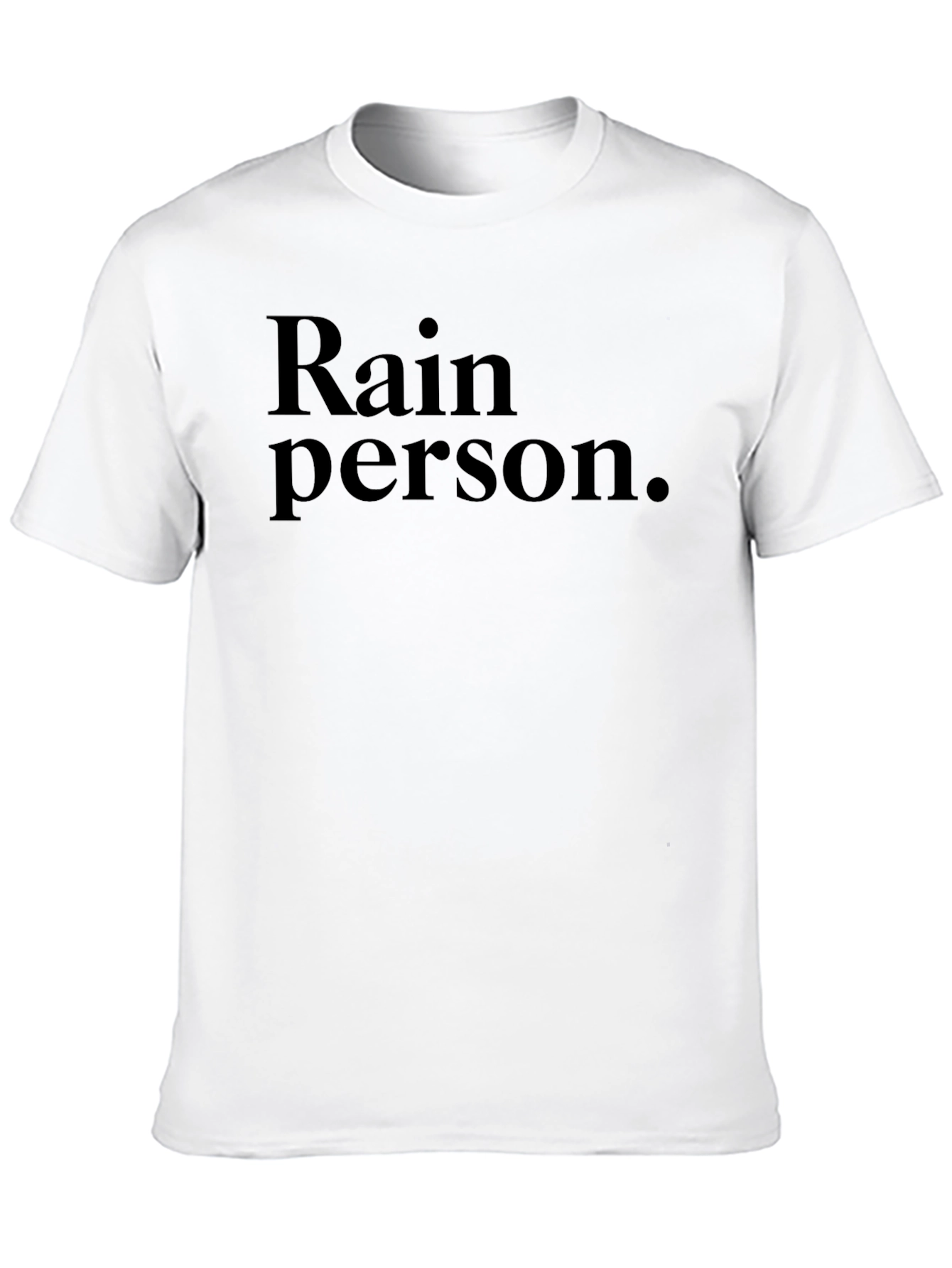 Rain Person Graphic Tee - Soft Cotton Blend